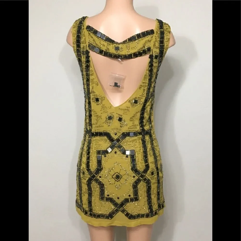 New. Speak Easy Beaded dress. Size O. RUNS SMALL. Retails $249